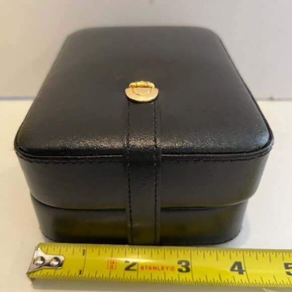 Wolf Designs Duo Compact Vintage Leather Travel Jewelry Case + small Inner Case - Picture 12 of 16